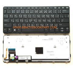 HP Compaq Keyboard คีย์บอร์ด EliteBook  820-G1 ภาษาไทย อังกฤษ